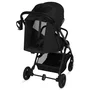 Carucior sport, Lionelo, Tansi, Pliere automata, Ultracompact, Manevrare cu o mana, Roti cu tehnologie GravelTech, Spatar si suport picioare reglabile, 6-48 luni, Sustine 22 kg, Negru - 9