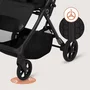 Carucior sport, Lionelo, Tansi, Pliere automata, Ultracompact, Manevrare cu o mana, Roti cu tehnologie GravelTech, Spatar si suport picioare reglabile, 6-48 luni, Sustine 22 kg, Negru - 15