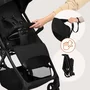 Carucior sport, Lionelo, Tansi, Pliere automata, Ultracompact, Manevrare cu o mana, Roti cu tehnologie GravelTech, Spatar si suport picioare reglabile, 6-48 luni, Sustine 22 kg, Negru - 19
