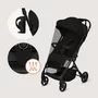 Carucior sport, Lionelo, Tansi, Pliere automata, Ultracompact, Manevrare cu o mana, Roti cu tehnologie GravelTech, Spatar si suport picioare reglabile, 6-48 luni, Sustine 22 kg, Negru - 21