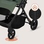 Carucior sport, Lionelo, Tansi, Pliere automata, Ultracompact, Manevrare cu o mana, Roti cu tehnologie GravelTech, Spatar si suport picioare reglabile,  6-48 luni, Sustine 22 kg, Verde - 16