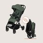 Carucior sport, Lionelo, Tansi, Pliere automata, Ultracompact, Manevrare cu o mana, Roti cu tehnologie GravelTech, Spatar si suport picioare reglabile,  6-48 luni, Sustine 22 kg, Verde - 18