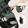 Carucior sport, Lionelo, Tansi, Pliere automata, Ultracompact, Manevrare cu o mana, Roti cu tehnologie GravelTech, Spatar si suport picioare reglabile,  6-48 luni, Sustine 22 kg, Verde - 20
