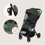 Carucior sport, Lionelo, Tansi, Pliere automata, Ultracompact, Manevrare cu o mana, Roti cu tehnologie GravelTech, Spatar si suport picioare reglabile,  6-48 luni, Sustine 22 kg, Verde - 22