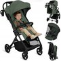 Carucior sport, Lionelo, Tansi, Pliere automata, Ultracompact, Manevrare cu o mana, Roti cu tehnologie GravelTech, Spatar si suport picioare reglabile,  6-48 luni, Sustine 22 kg, Verde - 3