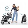 carucior sport pentru copii, 78 x 33 x 104 cm, nukido paseo 716003 - gri deschis - 8