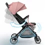 carucior sport pentru copii, 78 x 33 x 104 cm, nukido paseo 716004 - roz - 3