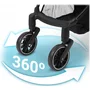 carucior sport pentru copii, 78 x 33 x 104 cm, nukido paseo 716004 - roz - 5