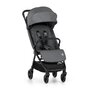 Carucior sport, Petite&Mars, Zip, Pliere automata cu o mana, Potrivit pentru avion, De la nastere, Pana la 22 Kg, Pozitie de somn, Usor- 7kg,  Capacitate cos- 5 kg, Reglare spatar, suport de picioare, Bara detasabila, Antracit - 2