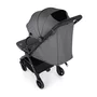 Carucior sport, Petite&Mars, Zip, Pliere automata cu o mana, Potrivit pentru avion, De la nastere, Pana la 22 Kg, Pozitie de somn, Usor- 7kg,  Capacitate cos- 5 kg, Reglare spatar, suport de picioare, Bara detasabila, Antracit - 7