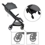 Carucior sport, Petite&Mars, Zip, Pliere automata cu o mana, Potrivit pentru avion, De la nastere, Pana la 22 Kg, Pozitie de somn, Usor- 7kg,  Capacitate cos- 5 kg, Reglare spatar, suport de picioare, Bara detasabila, Antracit - 5