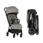 Carucior sport, Petite&Mars, Zip, Pliere automata cu o mana, Potrivit pentru avion, De la nastere, Pana la 22 Kg, Pozitie de somn, Usor- 7kg,  Capacitate cos- 5 kg, Reglare spatar, suport de picioare, Bara detasabila, Gri - 1