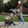 Carucior sport, Petite&Mars, Zip, Pliere automata cu o mana, Potrivit pentru avion, De la nastere, Pana la 22 Kg, Pozitie de somn, Usor- 7kg,  Capacitate cos- 5 kg, Reglare spatar, suport de picioare, Bara detasabila, Gri - 11