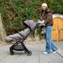 Carucior sport, Petite&Mars, Zip, Pliere automata cu o mana, Potrivit pentru avion, De la nastere, Pana la 22 Kg, Pozitie de somn, Usor- 7kg,  Capacitate cos- 5 kg, Reglare spatar, suport de picioare, Bara detasabila, Maro - 12
