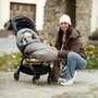 Carucior sport, Petite&Mars, Zip, Pliere automata cu o mana, Potrivit pentru avion, De la nastere, Pana la 22 Kg, Pozitie de somn, Usor- 7kg,  Capacitate cos- 5 kg, Reglare spatar, suport de picioare, Bara detasabila, Maro - 13