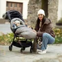 Carucior sport, Petite&Mars, Zip, Pliere automata cu o mana, Potrivit pentru avion, De la nastere, Pana la 22 Kg, Pozitie de somn, Usor- 7kg,  Capacitate cos- 5 kg, Reglare spatar, suport de picioare, Bara detasabila, Maro - 13