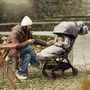 Carucior sport, Petite&Mars, Zip, Pliere automata cu o mana, Potrivit pentru avion, De la nastere, Pana la 22 Kg, Pozitie de somn, Usor- 7kg,  Capacitate cos- 5 kg, Reglare spatar, suport de picioare, Bara detasabila, Maro - 14