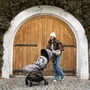 Carucior sport, Petite&Mars, Zip, Pliere automata cu o mana, Potrivit pentru avion, De la nastere, Pana la 22 Kg, Pozitie de somn, Usor- 7kg,  Capacitate cos- 5 kg, Reglare spatar, suport de picioare, Bara detasabila, Maro - 15