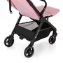 Carucior sport, Petite&Mars, Zip, Pliere automata cu o mana, Potrivit pentru avion, De la nastere, Pana la 22 Kg, Pozitie de somn, Usor- 7kg,  Capacitate cos- 5 kg, Reglare spatar, suport de picioare, Bara detasabila, Roz - 10