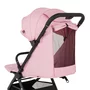 Carucior sport, Petite&Mars, Zip, Pliere automata cu o mana, Potrivit pentru avion, De la nastere, Pana la 22 Kg, Pozitie de somn, Usor- 7kg,  Capacitate cos- 5 kg, Reglare spatar, suport de picioare, Bara detasabila, Roz - 7