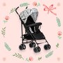 Carucior sport, FreeON, Simple, Spatar si suport picioare reglabile, Capotina cu fereastra, Conform cu standardele de siguranta EN 1888-1:2018 si A1:2022, Black/White - 2