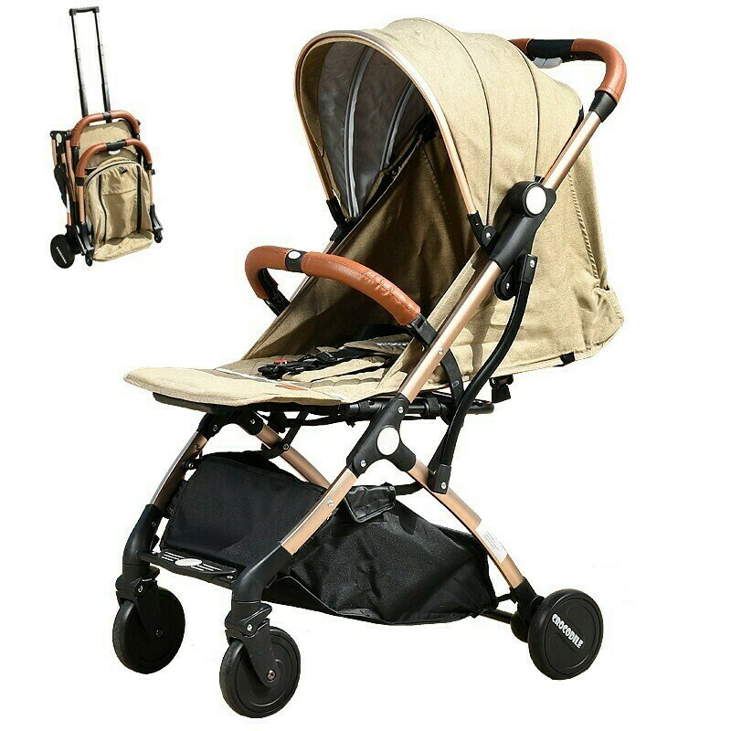 Crocodile - carucior sport s-16, 0-36 luni, 180 grade inclinare, brown