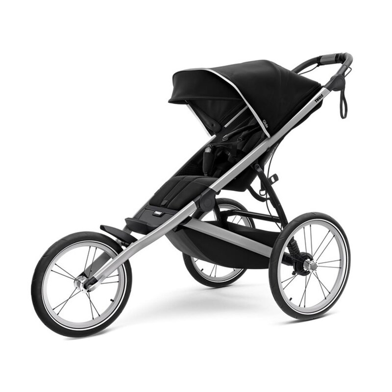 Thule - carucior sport urban glide 2 single cu cadru argintiu jet, negru