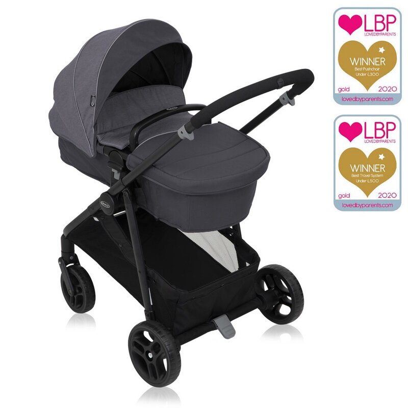 Graco - carucior transform 2 in 1 slate