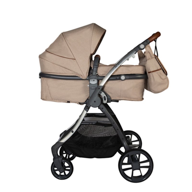 Coccolle - carucior transformabil 3 in 1 acero bej