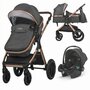 Carucior transformabil 3in1 Coccolle Melora Diamond black - 1
