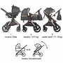 Carucior transformabil 3in1 Coccolle Melora Diamond black - 28