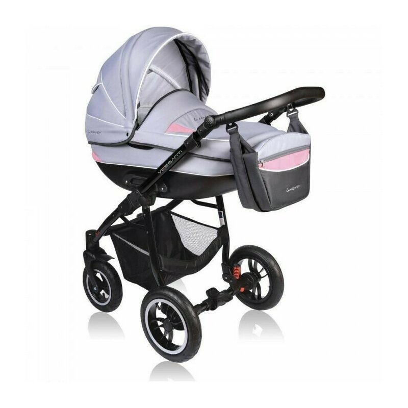Vessanti - carucior 3 in 1 crooner, gri/roz
