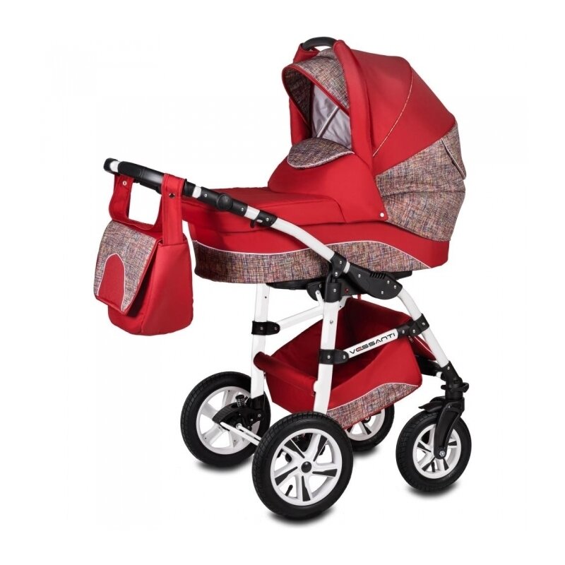 Vessanti - Carucior 3 in 1 Flamingo Easy Drive, Rosu