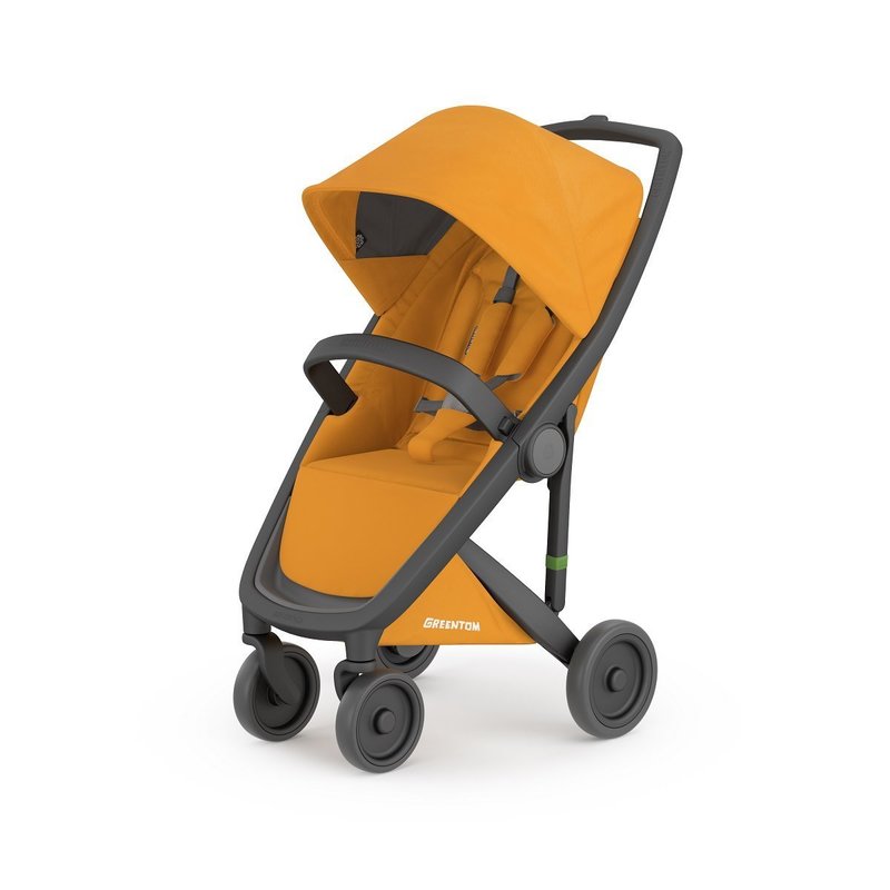 Greentom - carucior sport 100% ecologic classic upp, galben/negru