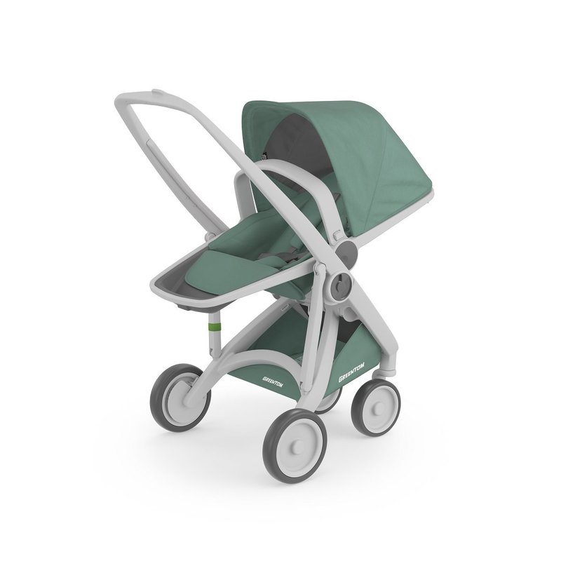 Greentom - Carucior sport 100% Ecologic Reversible, Gri/Verde