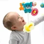 Carusel muzical, BabyMix, Pentru patut bebelusi, Cu proiectii, Cu melodii si sunete ale naturii, Cu 10 jucarii si ceas de jucarie pe suport, Gri - 3
