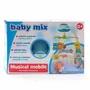 Carusel muzical, BabyMix, Pentru patut bebelusi, Cu proiectii, Cu melodii si sunete ale naturii, Cu 10 jucarii si ceas de jucarie pe suport, Gri - 4
