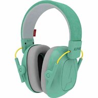 Alpine - Casti antifonice pliabile pentru copii 5-16 ani, ofera protectie auditiva, SNR 25, verde menta,  Muffy Kids Mint ALP26498