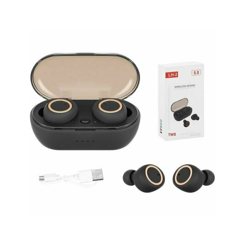 Iso trade - casti audio my1332 wireless bluetooth 5.0, negru