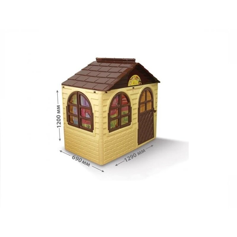 Mykids - casuta de joaca 02550/12 beige/brown - small