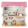 Casuta de papusi, Free2Play, Din lemn, Cu 11 piese de mobilier, Cu acces facil, 48,3 x 21 x 48 cm, 36 luni+, Multicolor - 3