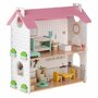 Casuta de papusi, Free2Play, Din lemn, Cu 11 piese de mobilier, Cu acces facil, 48,3 x 21 x 48 cm, 36 luni+, Multicolor - 1