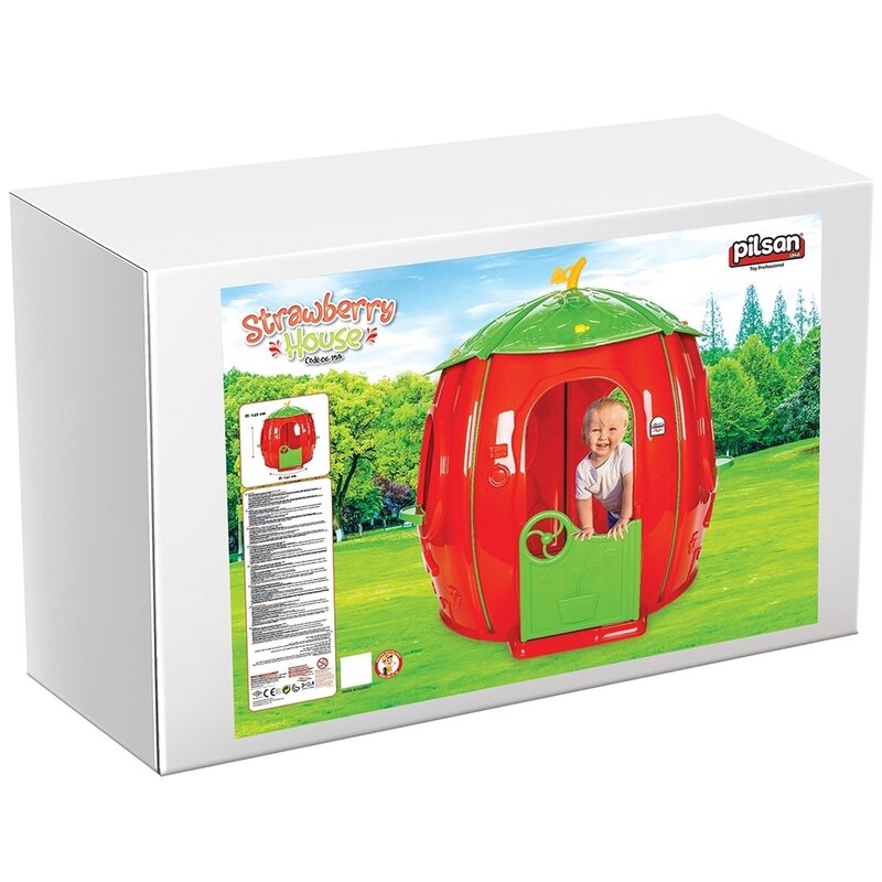 Pilsan - Casuta pentru copii Strawberry House, Rosu