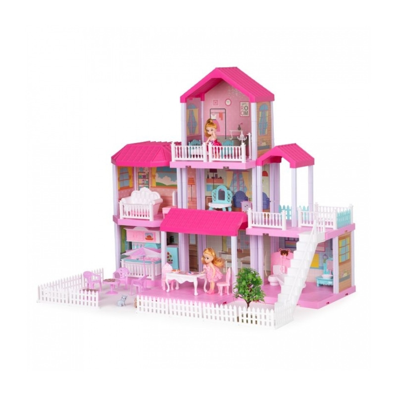Casuta pentru papusi cu mobilier Ecotoys HC480394