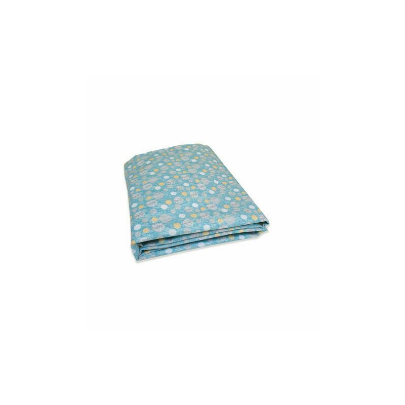 Kidsdecor - cearceaf cu elastic bubble din bumbac, 127x63 cm, albastru