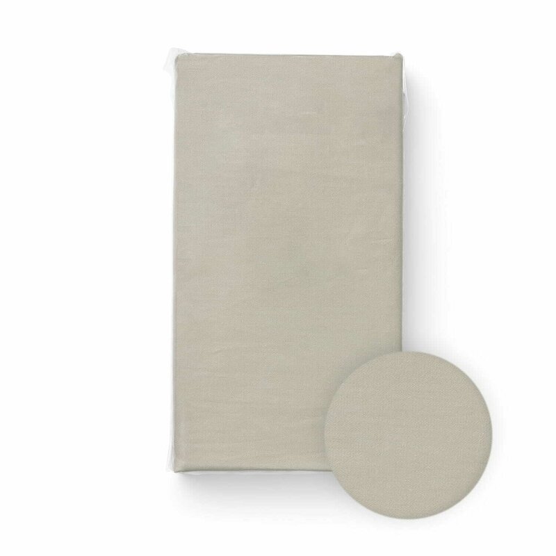 Cearceaf cu elastic, Bocioland, Pentru patut, Din 100% bumbac jersey, 120x60 cm, 0 luni+, Beige