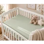 Cearceaf cu elastic, MimiNu, Jerse, Pentru pat 160x80 cm, Material certificat Oeko Tex Standard 100, Olive - 2