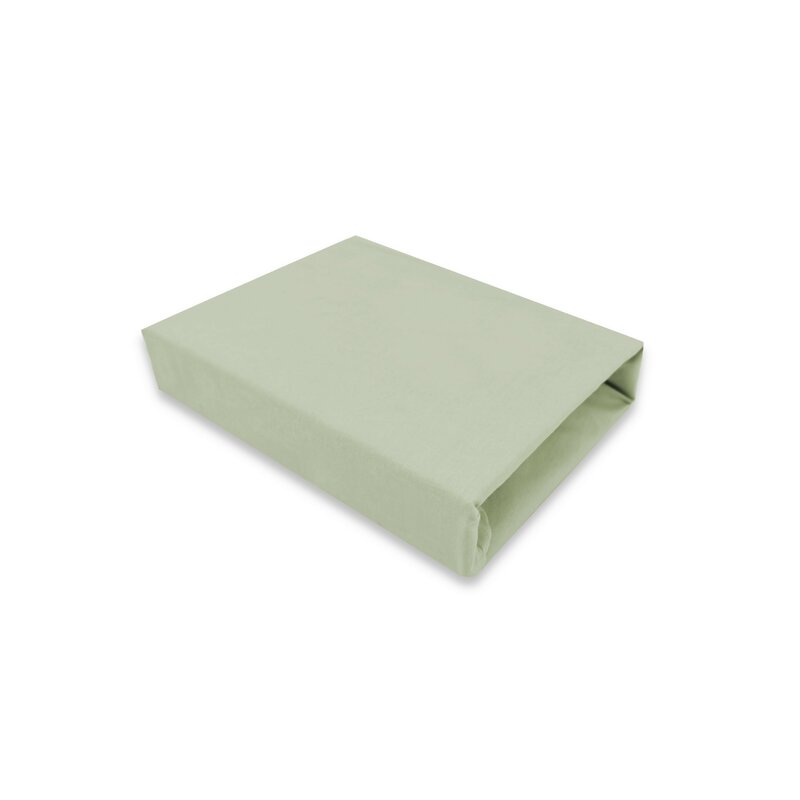 Cearceaf cu elastic, MimiNu, Jerse, Pentru patut 140X70 cm, Material certificat Oeko Tex Standard 100, Olive