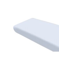 Cearceaf cu elastic, MimiNu, Pentru pat 160x80 cm, Din bumbac certificat Oeko Tex Standard 100, Colectia Royal, Blue