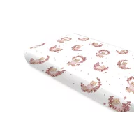 Cearceaf cu elastic, MimiNu, Pentru pat 160x80 cm, Din bumbac certificat Oeko Tex Standard 100, Design, Betty